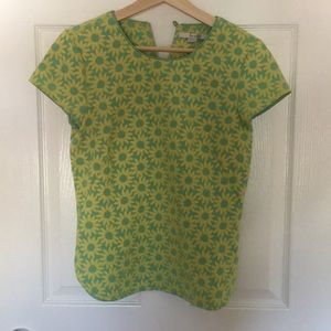 Yellow and Green Daisy Blouse from Boden NWOT